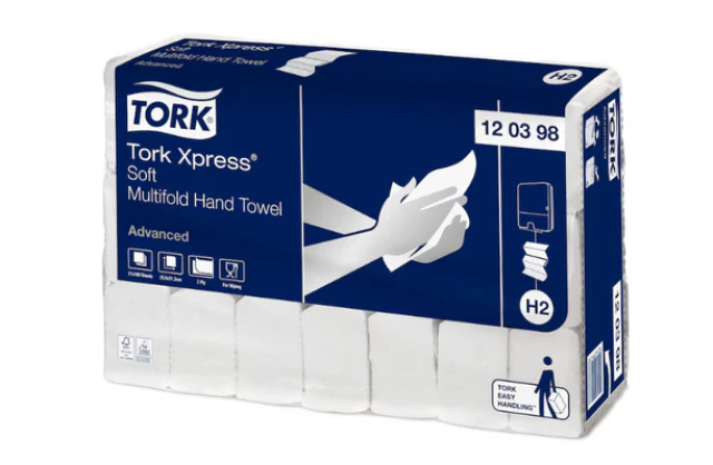 Tork Xpress jemné papierové utierky Multifold H2 (Biela) [21 x 180 = 3780 útržkov]_1