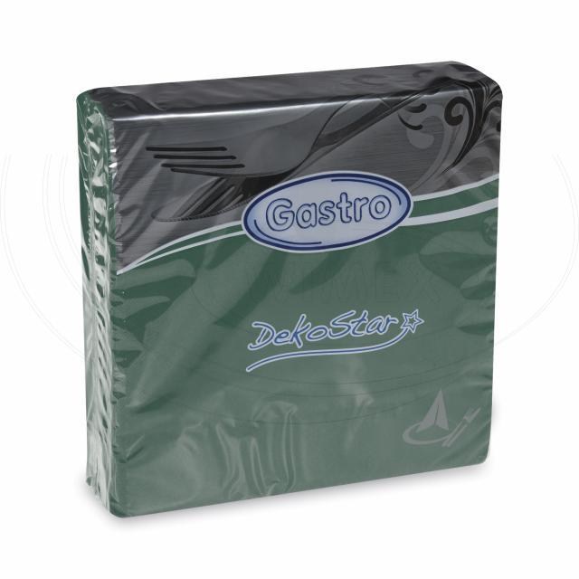 Obrúsok (PAP FSC Mix) DekoStar tmavozelený 40 x 40 cm [40 ks] - Dopredaj, náhrada: WI87006