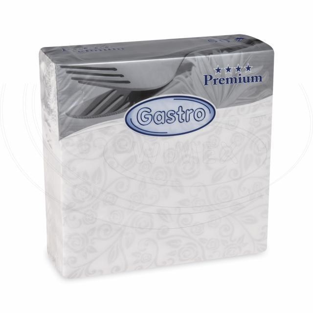 Obrúsok PREMIUM Dekor-R biely 40 x 40 cm [50 ks]_2
