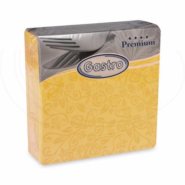 Obrúsok PREMIUM Dekor-R žltý 40 x 40 cm [50 ks]_2