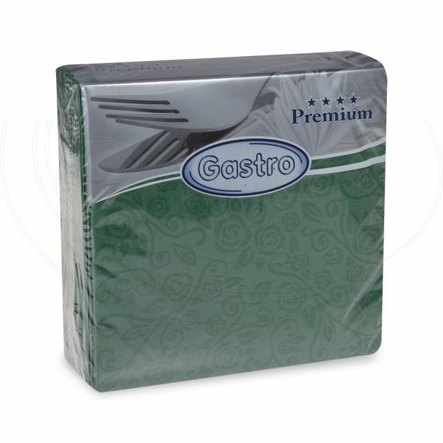 Obrúsok PREMIUM Dekor-R tmavozelený 40 x 40 cm [50 ks]_2