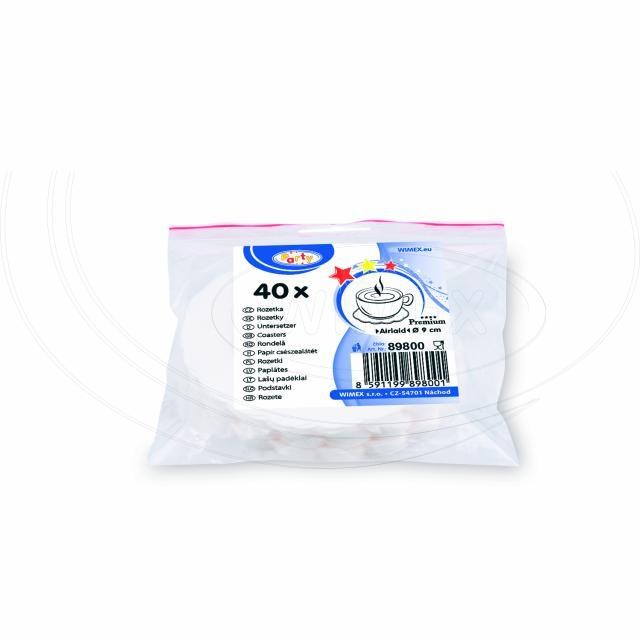 Rozetka (PAP-Airlaid) PREMIUM biela O9cm [40 ks]_2