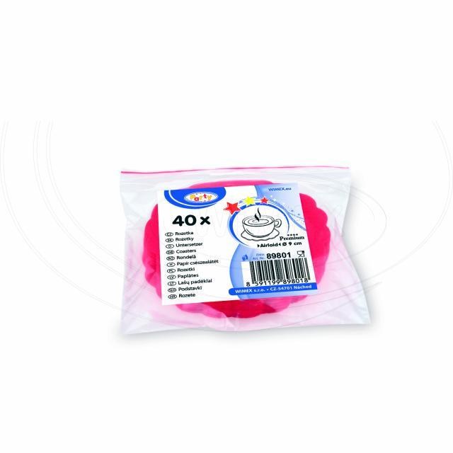 Rozetka (PAP-Airlaid) PREMIUM červená O9cm [40 ks]_2