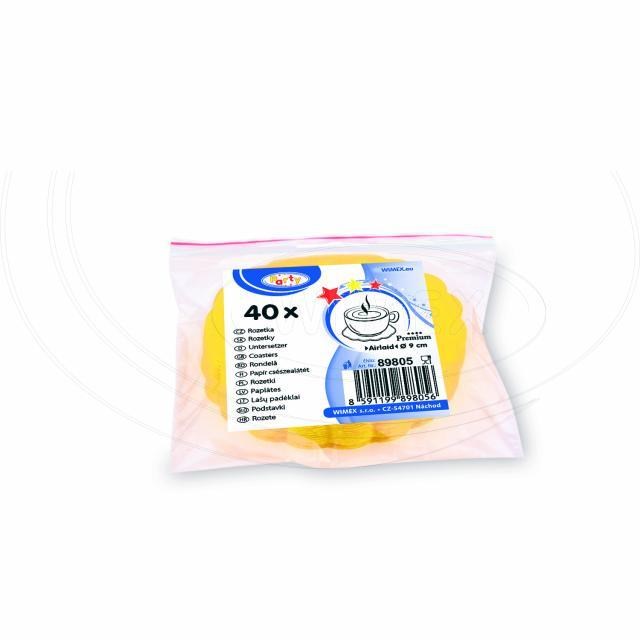 Rozetka (PAP-Airlaid) PREMIUM žltá O9cm [40 ks]_2