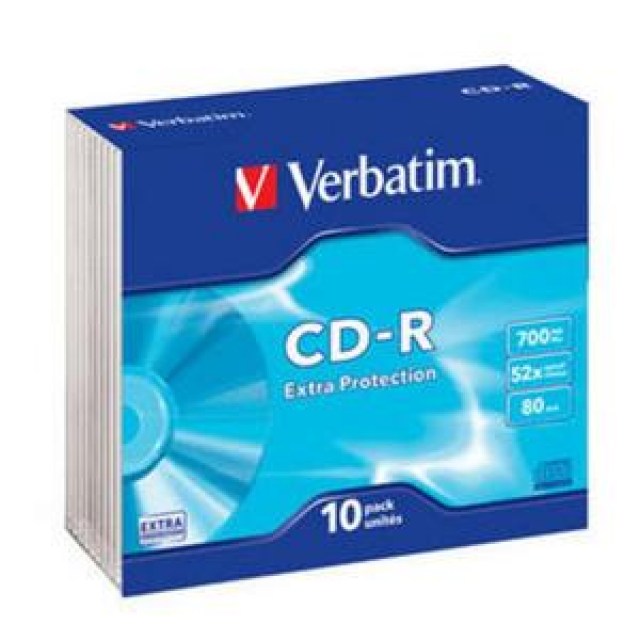 Verbatim CD-R 700MB 52x Extra protection surface slim_1