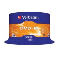 Verbatim DVD-R 16x 4,7GB cake 50 ks oranžové_1