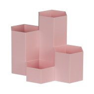 Stojan na perá Honeycomb ružový_1