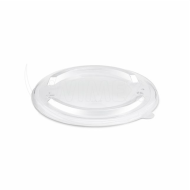 Viečko (rPET) ploché priehľadné pre papierovú misku O150mm [50 ks]_1