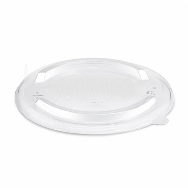 Viečko (rPET) ploché priehľadné pre papierovú misku O185mm [50 ks]_1