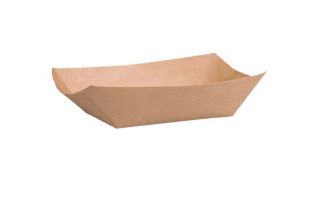 Papierová miska tray kraft L 137x86x52mm (50ks) nahrada QQB32_1