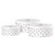 Dóza plechová 3ks set 200x90/185x80/140x65 mm guľatá MISTLETOE MAGIC, biela, modrá_1