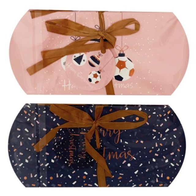 Vianočná papierová darčeková krabička pukačka 150x70mm 8 ks mix 4 motívov - DOPREDAJ_1