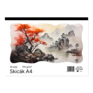 Skicár A4 10 listový biely_1