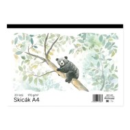 Skicár A4 20 listový biely_1
