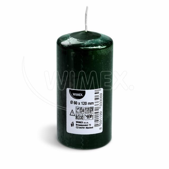 Sviečka valcová tmavozelená O60 x 120 mm [1 ks]_7