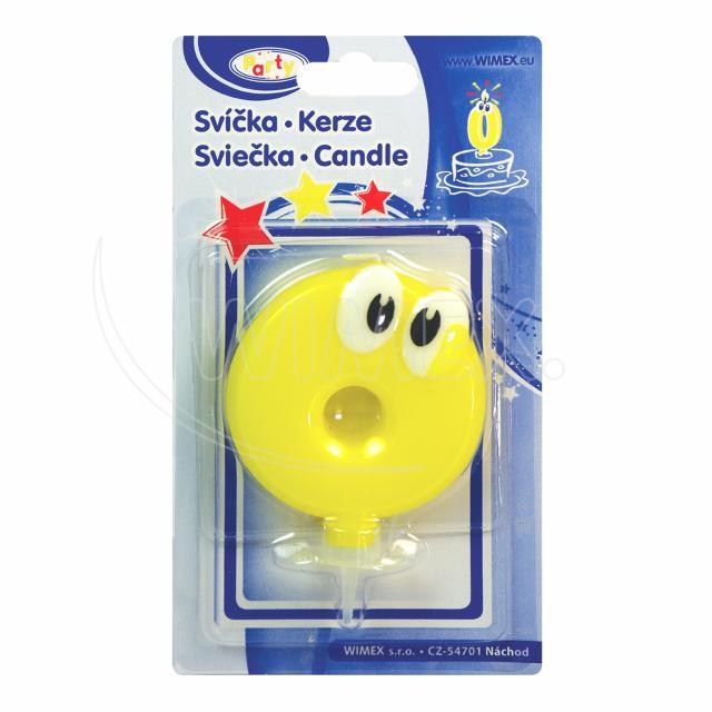 Číslová sviečka so stojančekom 