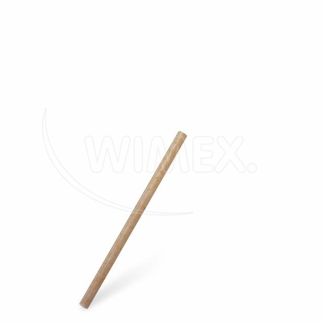 Slamka (bio-kompozit) prírodná hnedá JUMBO O8mm x 14cm [100 ks]_1
