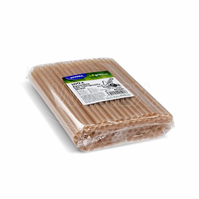 Slamka (bio-kompozit) prírodná hnedá JUMBO O8mm x 21cm [100 ks]_5