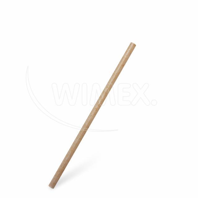 Slamka (bio-kompozit) prírodná hnedá JUMBO O8mm x 21cm [100 ks]_1
