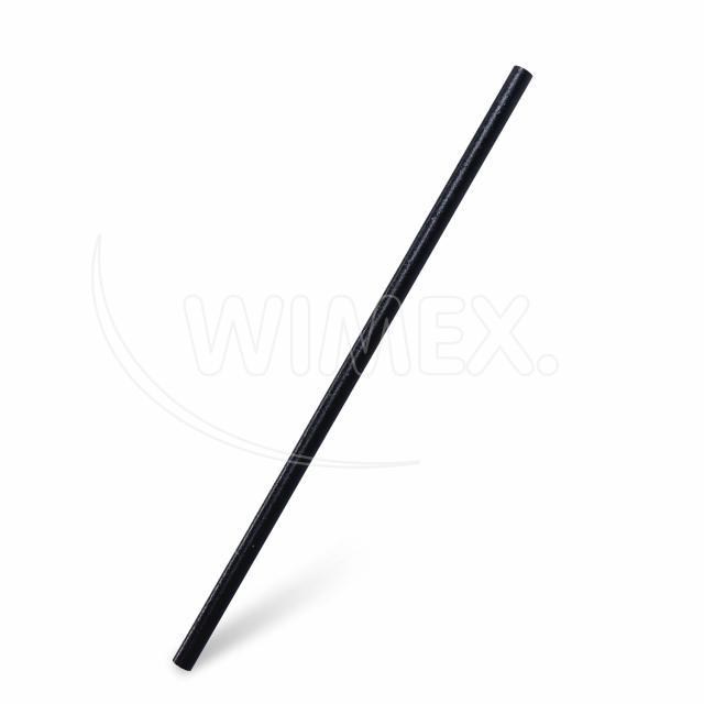 Slamka (bio-kompozit) čierna JUMBO O8mm x 25cm [100 ks]_3