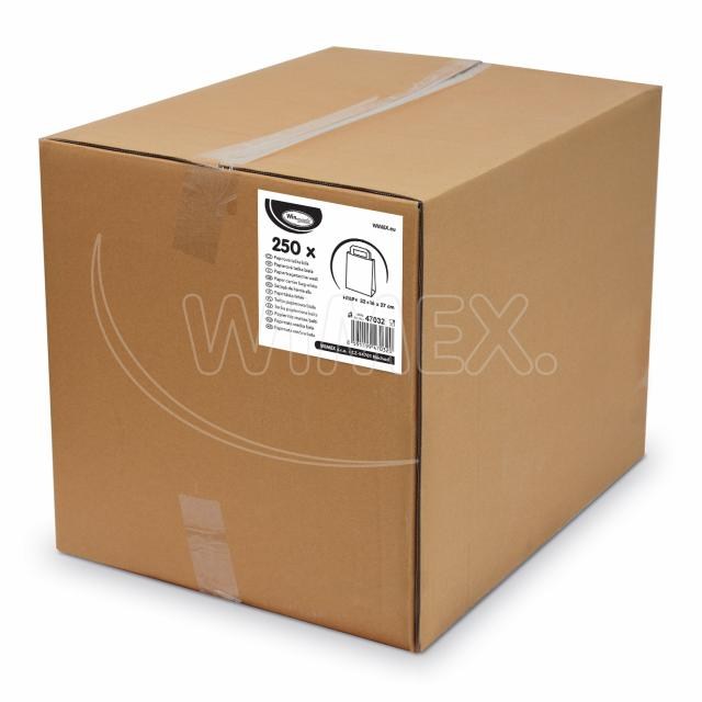 Papierová taška biela 32+16 x 27 cm [250 ks]_2