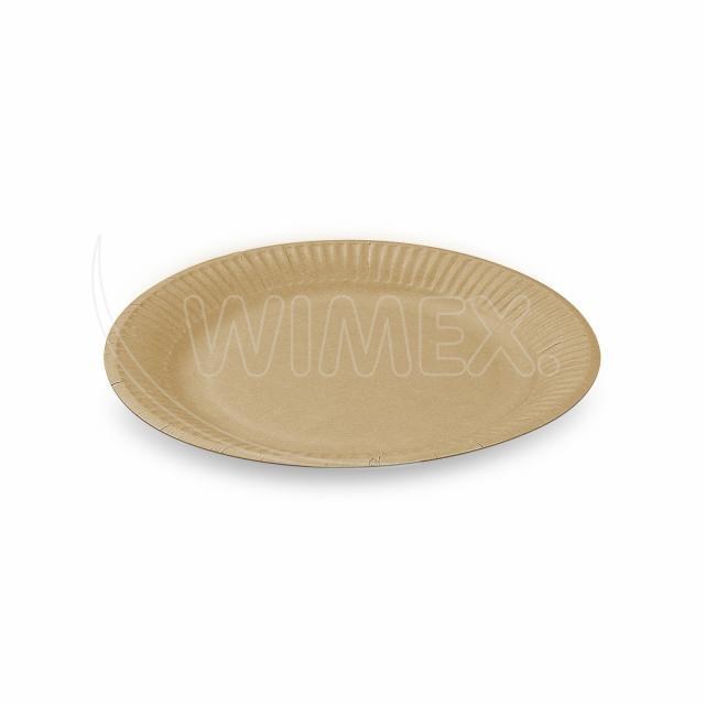 Papierový tanier nepremastiteľný kraft O18cm [100 ks] 100% celulóza, i165013_7