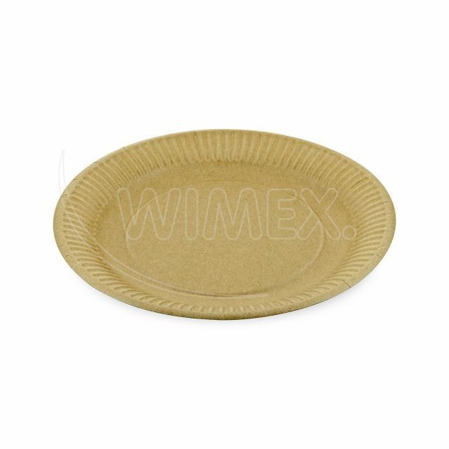 Papierový tanier nepremastiteľný kraft O23cm [100 ks], Celulóza 100%, i230015_7