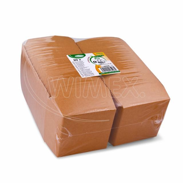 Burger box (PAP FSC Mix) nepremastiteľný kraft 110 x 110 x 90 mm [50 ks]_8