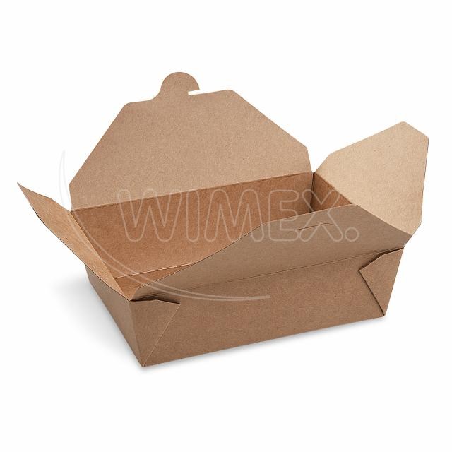 Food box (PAP/PE) nepremastiteľný kraft `L` 195 x 138 mm 2500ml [40 ks]_1