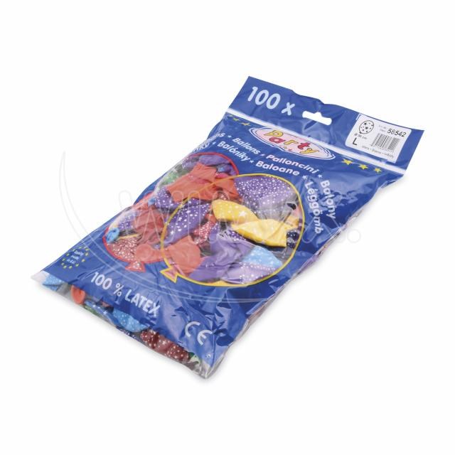 Nafukovací balónik Hviezdy farebný mix O30cm L [100 ks]_6