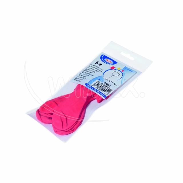 Nafukovací balónik tvar srdce červený O35cm L [5 ks]_7