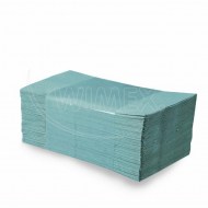 Papierový uterák skladaný ZZ 1vrstvý zelený 25 x 23 cm RECY [5000 ks]_1
