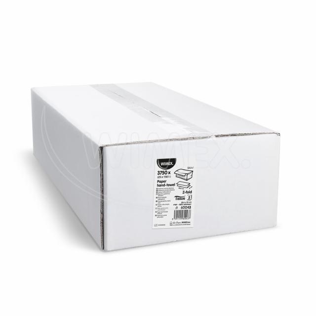 Papierový uterák skladaný Z 2vrstvý biely 20,6 x 24 cm [3750 ks]_1