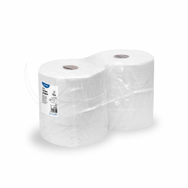 Toaletný papier 2vrstvý biely JUMBO O25cm 240m 1070 útržkov [6 ks]_6