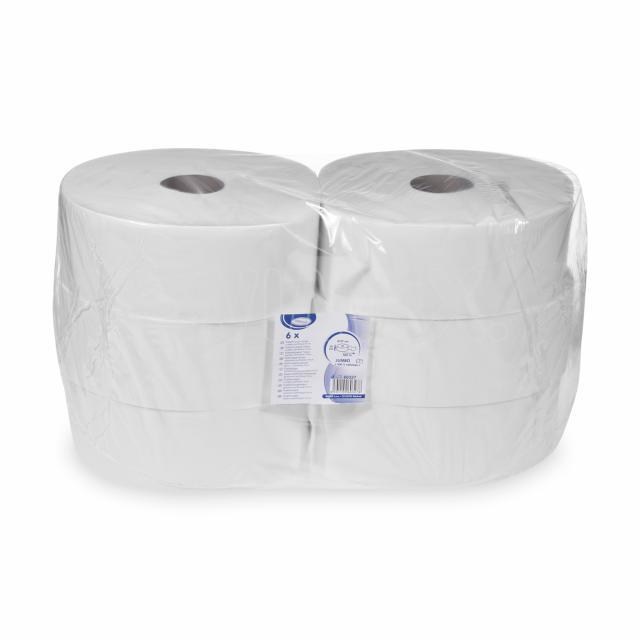 Toaletný papier 2vrstvý biely JUMBO O27cm 340m 1515 útržkov [6 ks]_4