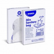 Hygienické vrecko (HDPE) biele 8+6 x 25 cm [30 ks]_1