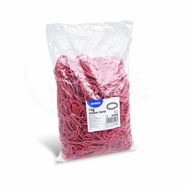 Gumička slabá červená 1mm O6cm [1 kg]_1
