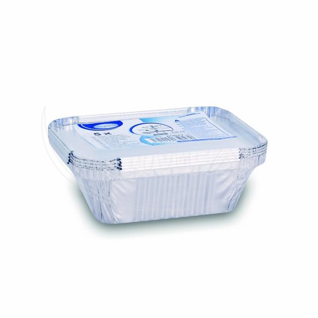 Miska (ALU) hranatá 145 x 120 x 41 mm 470ml + viečko [5 sád]_6