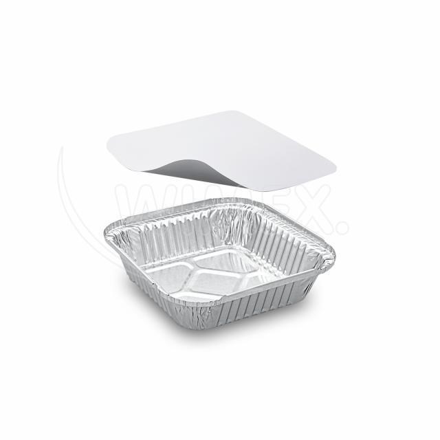 Miska (ALU) hranatá 158 x 158 x 34 mm 560ml + viečko [5 sád]_5