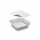 Miska (ALU) hranatá 158 x 158 x 34 mm 560ml + viečko [5 sád]_1