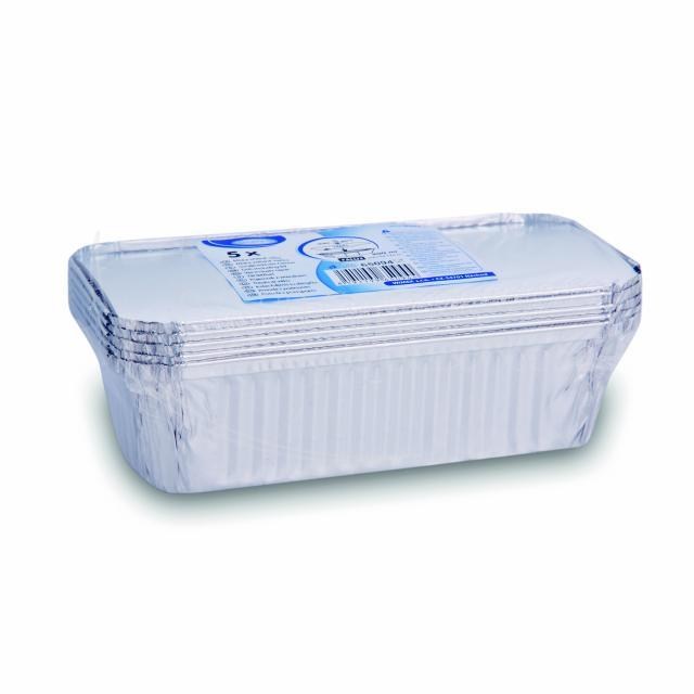 Miska (ALU) hranatá 218 x 114 x 54 mm 900ml + viečko [5 sád]_5
