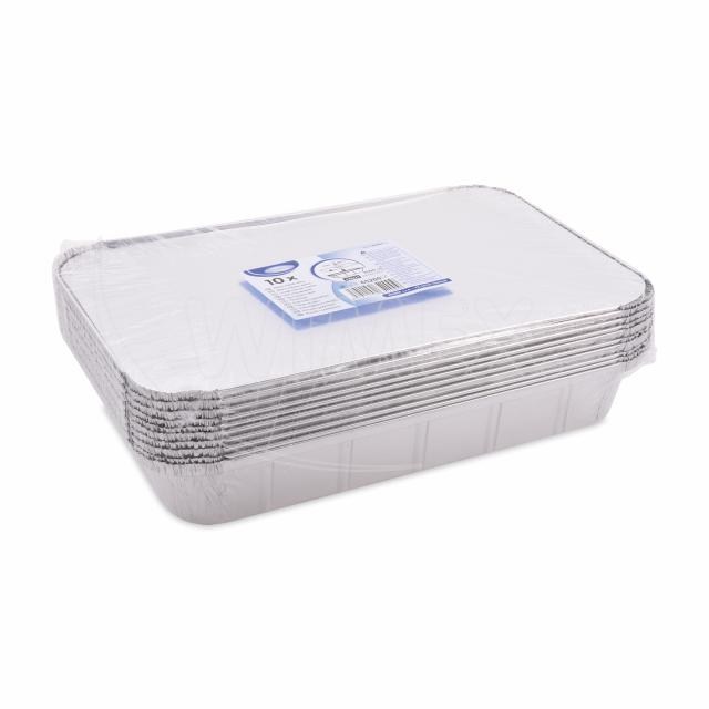 Miska (ALU) hranatá 315 x 215 x 43 mm 2000ml + viečko [10 sád]_6