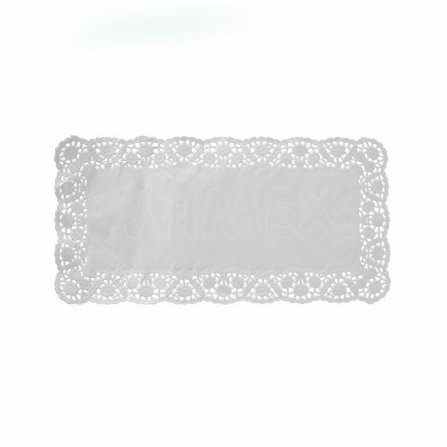 Dekoračná krajka (PAP) hranatá biela 40 x 20 cm [6 ks]_7