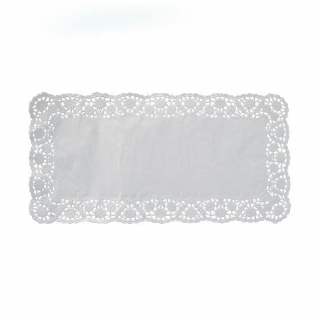 Dekoračná krajka (PAP) hranatá biela 38 x 25 cm [6 ks]_7