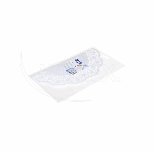 Dekoračná krajka (PAP) okrúhla biela O30cm [6 ks]_1