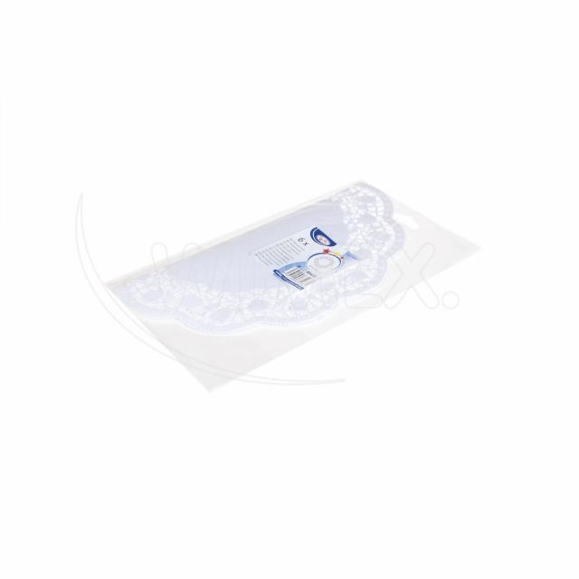 Dekoračná krajka (PAP) okrúhla biela O32cm [6 ks]_5