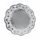 Dekoračná krajka (PAP/ALU) okrúhla strieborná O36cm [4 ks]_1