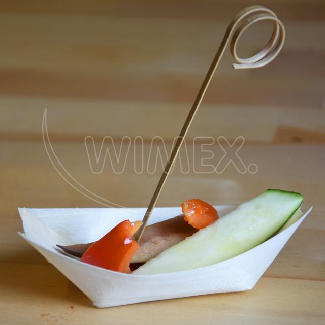 Fingerfood miska (drevená FSC 100%) lodička 13 x 8 cm [100 ks]_2