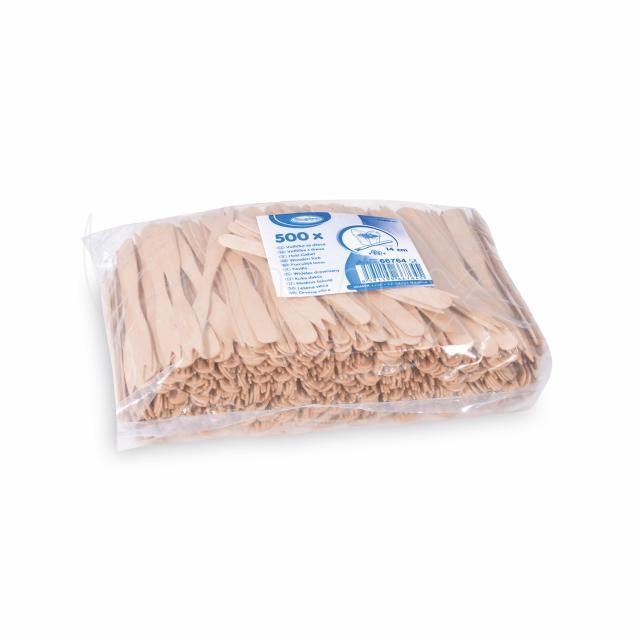 Vidlička desiatová (drevená FSC 100%) dlhá 14cm [500 ks]_5
