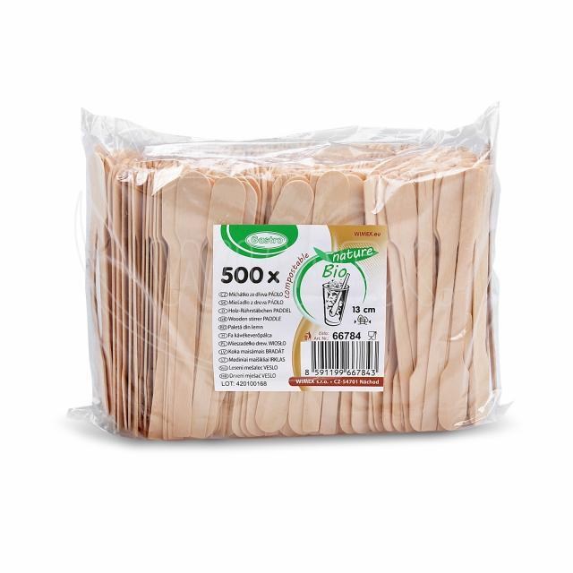 Miešadlo (drevené) tvar pádla 13cm [500 ks]_5